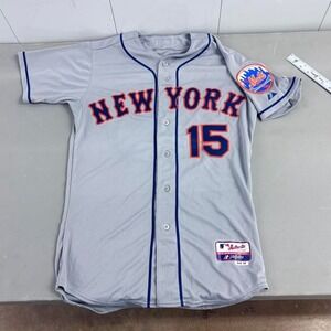 New York Mets Gray "ROSE 15" Authentic Majestic Jersey - Size 40